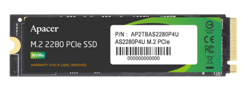 Apacer SSD AS2280P4U 1TB M.2 2280 PCIe Gen3x4, R3500/ W3000 Mb/ s, 3D NAND, MTBF 1.8M, NVMe, 760TBW, (AP1TBAS2280P4U-1)
