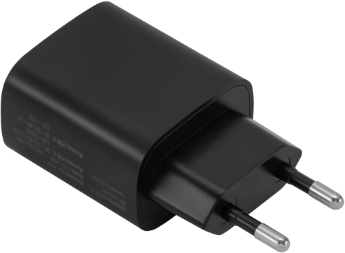 Сетевое зар./ устр. Buro BUWD1 18W 3A (PD+QC) USB-C/ USB-A универсальное черный (BUWD18P110BK)