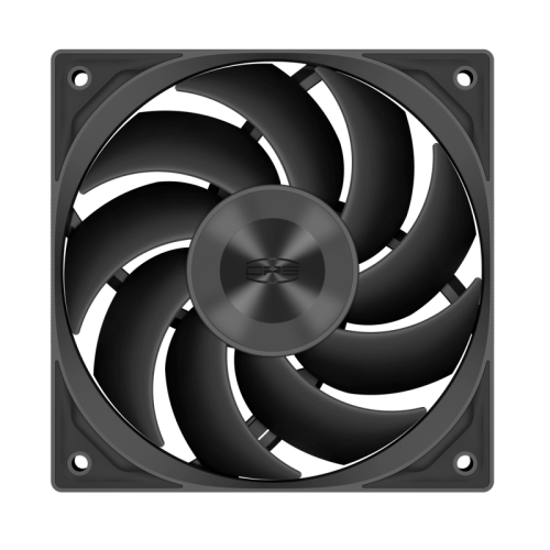 Кулер для корпуса/ PCCooler F5R120 (120x120x25mm, 4-pin PWM, 86.73CFM, 32dBA, 2200RPM, Black) (F5R120 BK)
