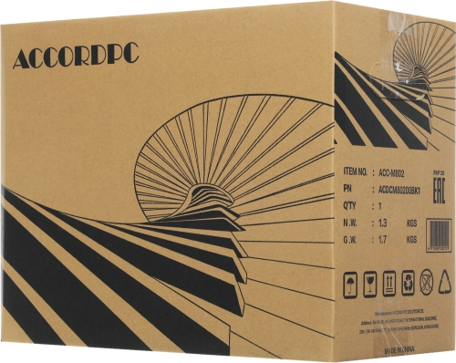 Корпус Accord ACC-M802 черный без БП mATX 1x80mm 1x120mm 1xUSB2.0 1xUSB3.0 audio bott PSU фото 11