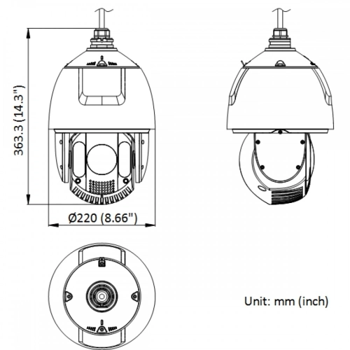 Камера видеонаблюдения IP Hikvision DS-2DE7A225IW-AEB(T5) 4.8-120мм цв. корп.:белый фото 2