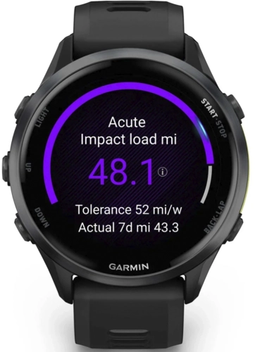 Смарт-часы Garmin Forerunner 970 47мм 1.4 AMOLED корп.черный рем.черный (010-02969-10) фото 2