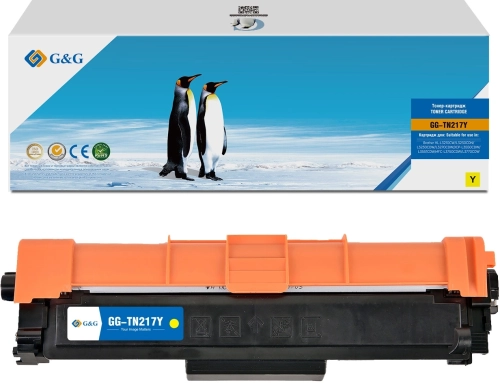 Картридж лазерный G&G GG-TN217Y TN-217Y желтый (2300стр.) для Brother HL-L3210CW/ L3230CDN/ L3230CDW/ L3270CDW;DCP-L3550CDW/ L3551CDW;MFC-L3750CDW/ L3770CDW