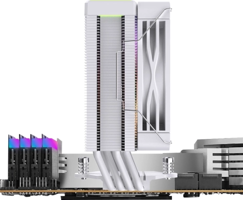Устройство охлаждения(кулер) Bloody BD-AC205-ARGB1 ARGB Soc-AM5/ AM4/ 1200/ 1700/ 1851 белый 4-pin 14-26dB Al+Cu LCD 205W 513gr Ret (BD-AC205-ARGB1-WH) фото 6