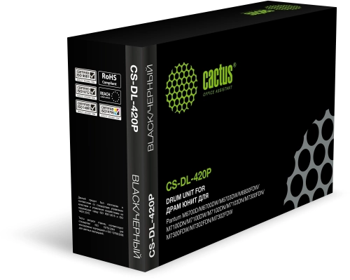 Блок фотобарабана Cactus CS-DL-420P DL-420 черный ч/б:30000стр. для M6700D/M6700DW/M6703DW/M6800FDW/M7100DN/M7100DW/M7102DN/M7103DN/M7300FDN/M7300FDW/M7302FDN/M7302FDW Pantum
