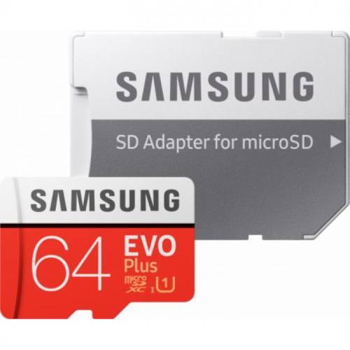 Карта памяти microSDXC 64Gb Class10 Samsung MB-MC64HA/RU EVO PLUS + adapter фото 2