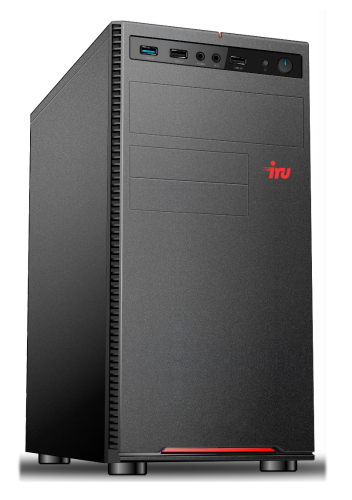 Компьютер IRU Home 510B5SE MT Core i5-11400 (2.6) 16Gb 1Tb SSD 240Gb DOS 400W черный (1927466)