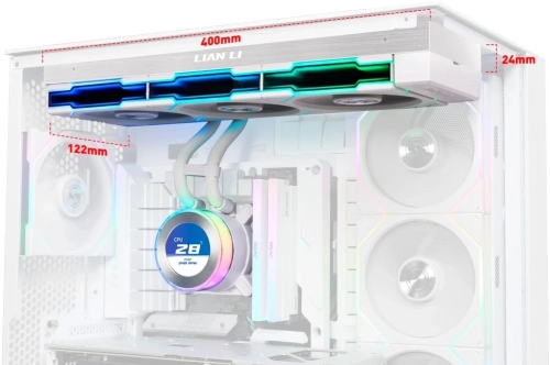 Система водяного охлаждения Lian-Li HydroShift II LCD-C 360TL ARGB Soc-AM5/AM4/1700/1851 белый 4-pin 33dB Al+Cu LCD Ret (G89.GHS2LCD36TW.R0) фото 3