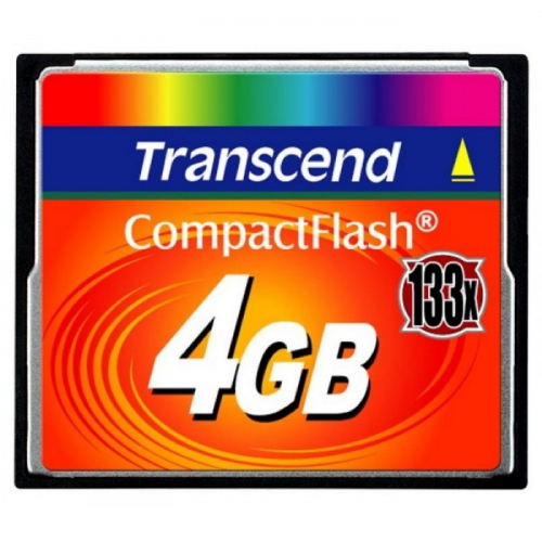 Карта памяти Transcend 4GB CompactFlash 133x (TS4GCF133)