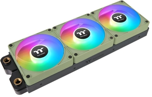 Вентилятор для корпуса Thermaltake CT120 EX Sync Matcha ARGB 120х120x25 зеленый 4-pin 28.5дБ (упак.:3шт) (CL-F196-PL12MG-A) Ret фото 3