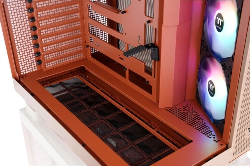 Корпус Thermaltake View 380 XL TG ARGB Gravel Sand коричневый без БП E-ATX 2x120mm 2xUSB3.0 audio bott PSU (CA-11E-00MGWN-00) фото 11