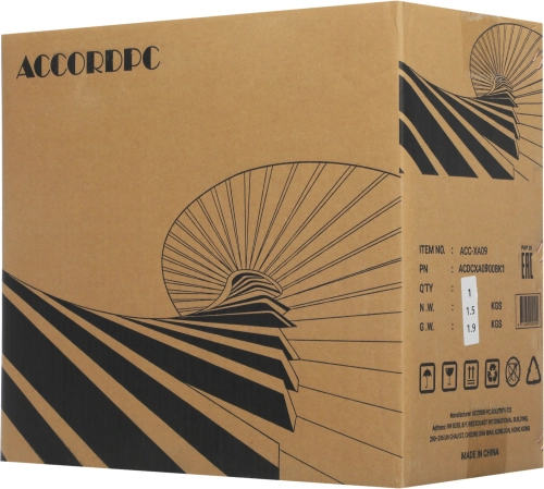 Корпус Accord ACC-XA09 черный без БП mATX 1x80mm 1x120mm 2xUSB2.0 1xUSB3.0 audio bott PSU фото 11