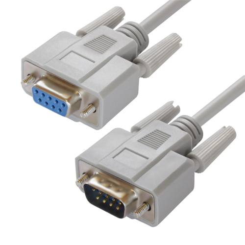 Greenconnect Удлинитель 0.5m RS-232/RS-232 9M/9F Premium GCR-DB9CM2F-0.5m, серый 30 AWG