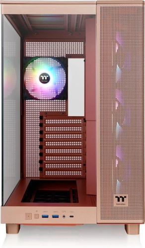 Корпус Thermaltake View 380 XL TG ARGB Gravel Sand коричневый без БП E-ATX 2x120mm 2xUSB3.0 audio bott PSU (CA-11E-00MGWN-00) фото 12