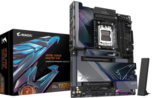 Материнская плата Gigabyte X870E A MASTER X (X870E AORUS MASTER X3D) Материнская плата Gigabyte X870E A MASTER X Socket AM5 AMD X870E 4xDDR5 ATX AC`97 8ch(7.1) 1P 10Gigabit + 1P 5Gigabit RAID+HDMI (X870E AORUS MASTER X3D) фото 7
