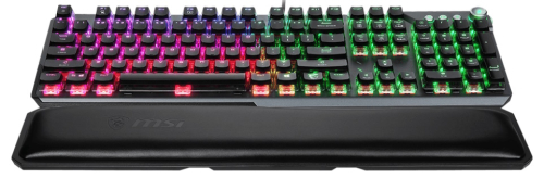 Клавиатура игровая MSI VIGOR GK71 SONIC, Mechnical, with Multimedia functions, Light & Fast Red MSI Sonic Switch, incl. Wrist Rest, RGB (S11-04RU233-CLA)