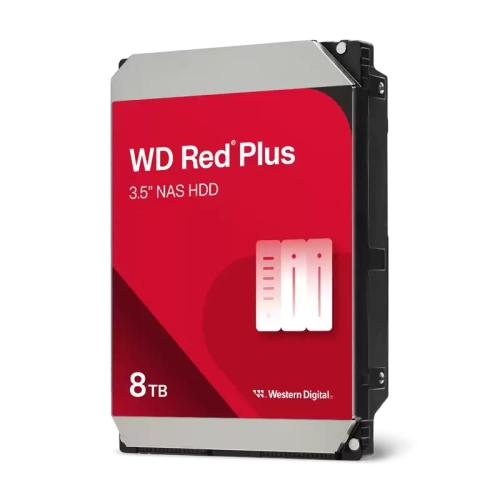 Жесткий диск/ HDD WD SATA3 8TB Red Plus 5640RPM 256MB 1 year warranty (WD80EFPX)
