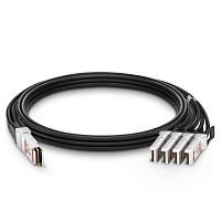 *Твинаксиальный медный кабель Customized 100G QSFP28 to 4x25G SFP28 Passive Direct Attach Copper Breakout Cable Compatible Brands 1m (Q-4S28PC01)