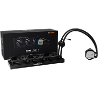 Водяное охлаждение для процессора/ Water Cooling System be quiet! PURE LOOP 2 360mm (280W, 360mm, Black, ARGB Pump/ Fans: 3x120mm, 59.6CFM, 36.8dBA, 2100RPM/ Pump height -mm, -dBA, 5500RPM, Rad thickn (BW019)