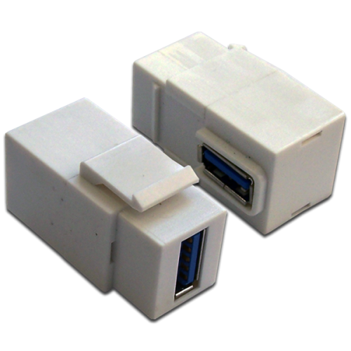 Модуль Keystone, USB 3.0, тип A, мама-мама, 90 градусов, белый (LAN-OK-USB30-AA/ V-WH) (LAN-OK-USB30-AA/V-WH)