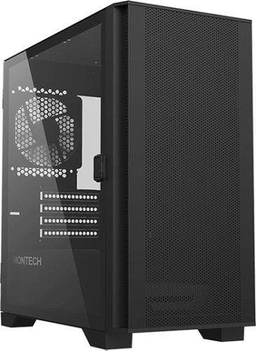 Корпус Montech AIR 100 LITE черный без БП mATX 2x120mm 1xUSB2.0 2xUSB3.0 audio bott PSU (AIR 100 LITE BLACK)