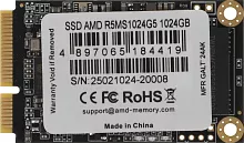 Твердотельный накопитель SSD AMD Radeon 1024GB Client SSD mSATA 3D NAND Retail R5MS1024G5