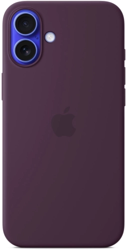 Чехол (клип-кейс) Apple для Apple iPhone 16 Plus Silicone Case with MagSafe сливовый Plum (MYYD3ZM/ A) (MYYD3ZM/A)