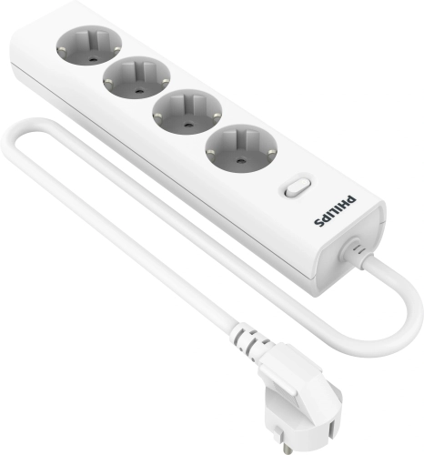 Сетевой фильтр Philips CHP2145WC/ 51 5м (4 розетки) белый (коробка) (CHP2145WC/51)