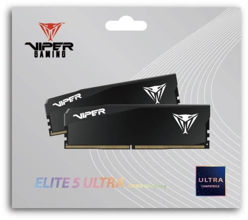 Память DDR5 2x32GB 6000MHz Patriot VEU564G6028K Viper Elite 5 Ultra RTL Gaming PC5-48000 CL28 DIMM 288-pin 1.4В kit single rank с радиатором Ret фото 6