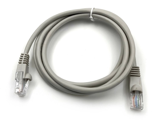 Патч-корд KingPrice KP-PC-c5e-1.5m-g 1Гбит/ с UTP 4 пары cat.5E solid CCA molded 1.5м серый RJ-45 (m)-RJ-45 (m)