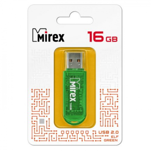 Флеш накопитель 16GB Mirex Elf USB 2.0 (13600-FMUGRE16) фото 2