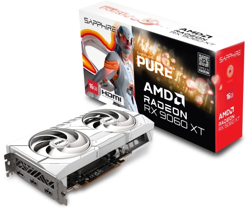 Видеокарта Sapphire PCI-E 5.0 11350-02-20G PURE AMD RADEON RX 9060 XT GAMING OC 16GB DUAL AMD Radeon RX 9060XT 16Gb 128bit GDDR6 2700/20000 HDMIx2 DPx1 HDCP Ret фото 7