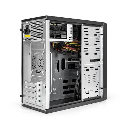 Exegate EX277437RUS Корпус Minitower MA-371X Black, mATX 2*USB+2*USB3.0, Audio фото 2