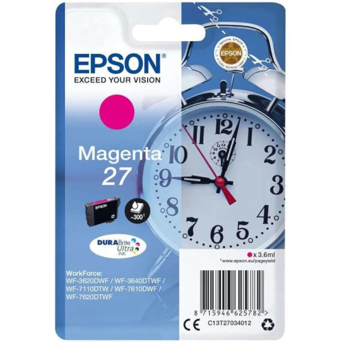 Картридж/ EPSON WF ink magenta ST 300 300Seiten 3,6ml (C13T27034012)