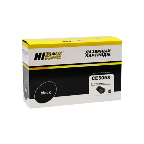 Картридж Hi-Black HB-CE505X, черный, 6500 страниц, с чипом, для HP LJ P2055/ P2050/ Canon №719H (9990100902)