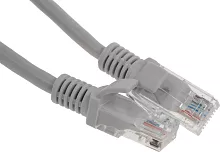 Кабель Cablexpert Патч-корд UTP Cablexpert PP12-0.25M кат.5e, 0.25м, литой, многожильный (серый) (056182)