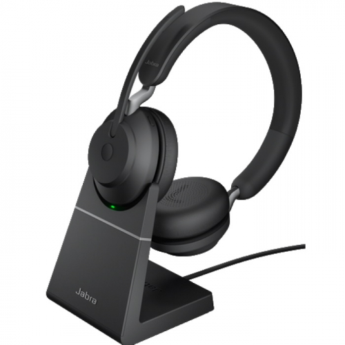 Гарнитура беспроводная/ Jabra Evolve2 65, Link380c UC Stereo Stand Black