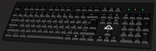 Клавиатура БЕШТАУ проводная КЛ104РУ 104 клавиши, USB, 1,8м, Цвет русской/ латинской раскладки (Белый/ Белый), МИНПРОМТОРГ (МПТ) (KЛ104PY/ TB) (KЛ104PY/TB) фото 3