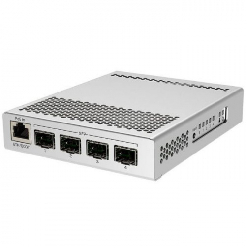 Коммутатор Mikrotik CRS305-1G-4S+IN with 800MHz CPU, 512MB RAM, 1xGigabit LAN, 4 x SFP+ cages, RouterOS L5 or SwitchOS (dual boot), PSU (CRS305-1G-4S-PLUS-IN) фото 2