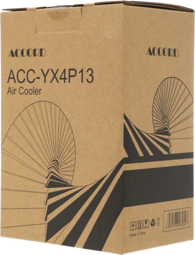 Устройство охлаждения(кулер) Accord ACC-YX4P13 ARGB Soc-AM5/AM4/1200/1700/1851 черный 4-pin 36.5dB Al+Cu 220W 740gr brown box фото 8