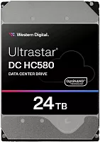 Жесткий диск серверный Western Digital 3.5" 24TB Ultrastar DC HC580 7200RPM SATA3 6Gb/ s and 512MB Cache (WUH722424ALE6L4)