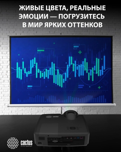 Проектор Cactus Bright CS-V3.B 3LCD 64000Lm LS 4000Lm ANSI (1280x800) 30000:1 ресурс лампы:10000часов 1xUSB typeA 1xUSB typeB 2xHDMI 4кг фото 11
