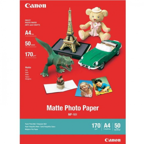 Бумага Canon MP-101 A4/ 170г/м/ 50л матовая для струйной печати (7981A005)
