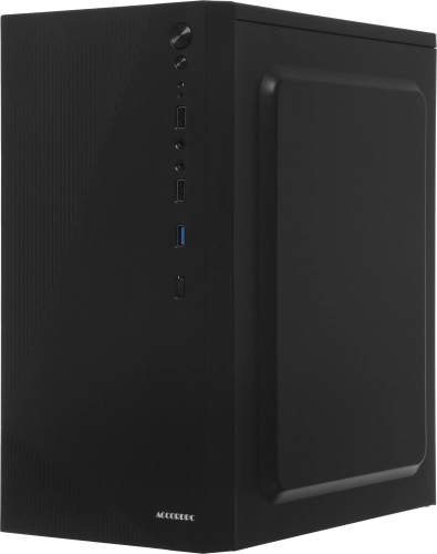 Корпус Accord ACC-XA09 черный без БП mATX 1x80mm 1x120mm 2xUSB2.0 1xUSB3.0 audio bott PSU фото 4