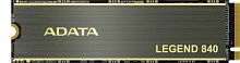 SSD накопитель ADATA LEGEND 840, 512Gb, M.2 2280, NVMe, PCIe Gen4 x4, 3D NAND, R/ W 5000/ 3400MB/ s, IOPs 520K/ 450K, TBW 325, с радиатором (ALEG-840-512GCS)