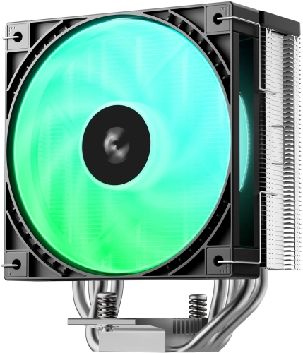 Устройство охлаждения(кулер) Deepcool AG400 G2 ARGB Soc-AM5/AM4/1200/1700/1851 серебристый/черный 4-pin 30.93dB Al+Cu 230W 641gr Ret (R-AG400-BKAMMG2-G) фото 2