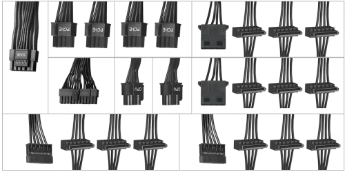 Блок питания Bloody ATX 850W BD-PS850G 80+ gold (20+4pin) APFC 120mm fan 12xSATA Cab Manag RTL (BD-PS850G-M) фото 12