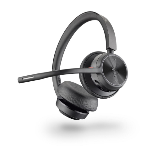 Гарнитура беспроводная/ VOYAGER 4320 UC,V4320-M C (COMPUTER & MOBILE) MICROSOFT TEAMS CERTIFIED, USB-A, STEREO BLUETOOTH HEADSET, WITH CHARGE STAND, WORLDWIDE (218476-02)