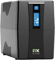Источник бесперебойного питания ITK Electra EET-0800VA-1-001 480Вт 800ВА черный