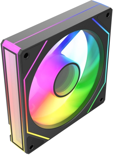 Вентилятор для корпуса Bloody CF-11 LCD ARGB 120х120x25 черный 4-pin 32дБ (упак.:1шт) (CF-11-ARGB120-BK) Ret фото 8